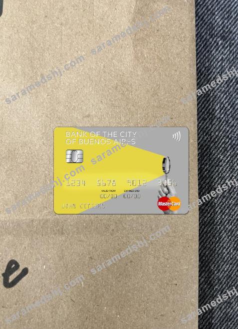 Argentina Bank of the City of Buenos Aires mastercard photolook front